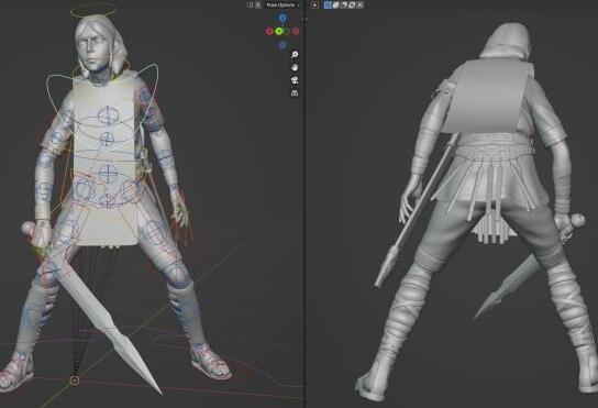 blender人物动作设计1