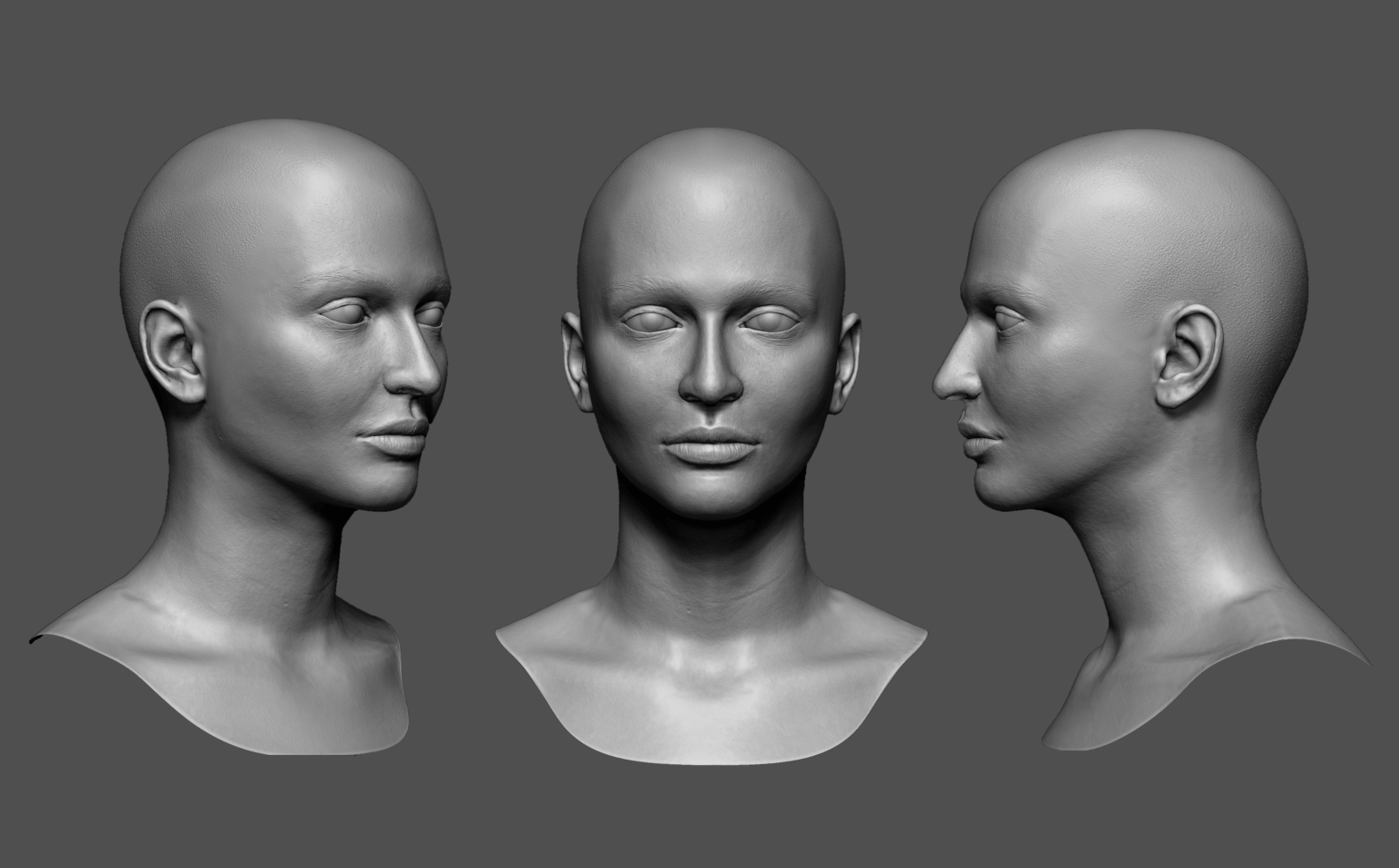 Zbrush初步雕刻面部