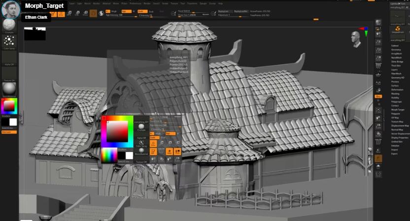 帕利亚之家建模 ZBrush工具使用