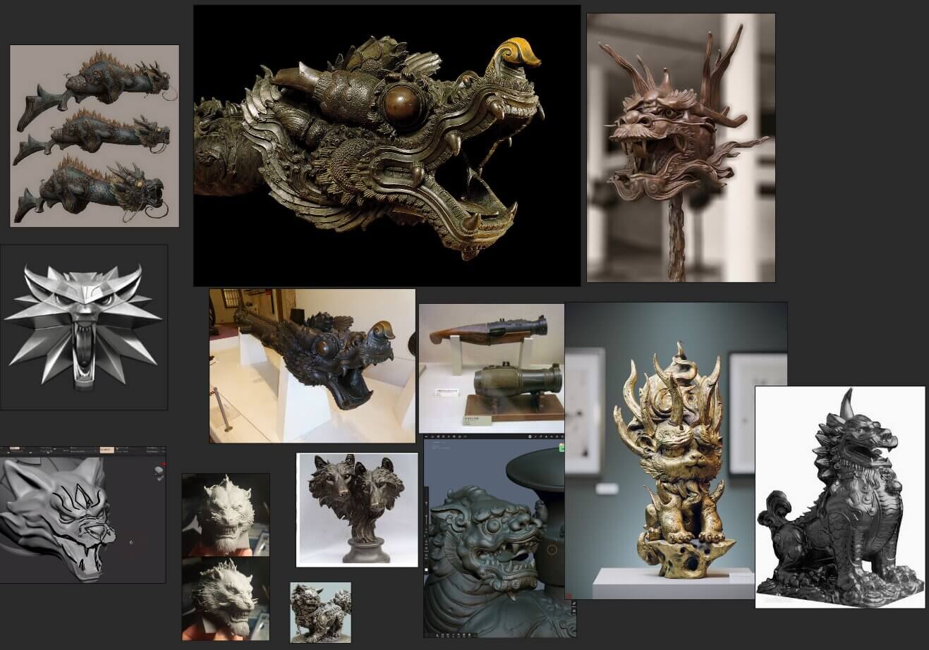 中国传统雕塑灵感参考