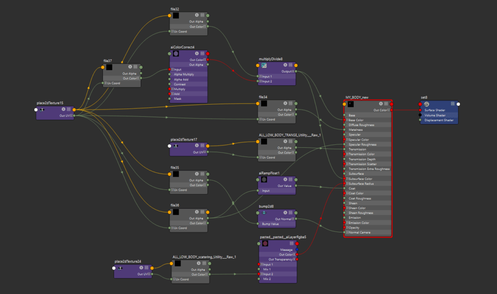 纹理导出到 Maya