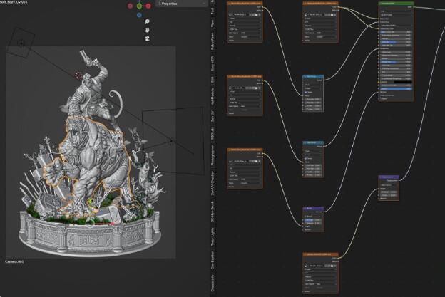 blender怪物的皮肤着色器