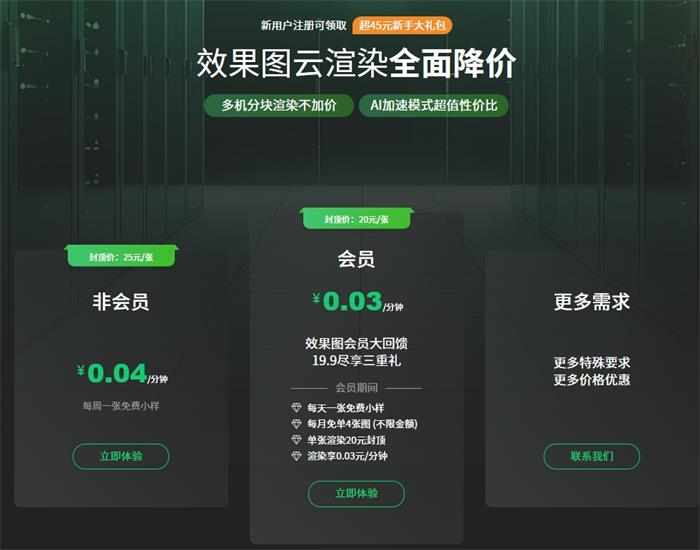 Renderbus效果图云渲染费用