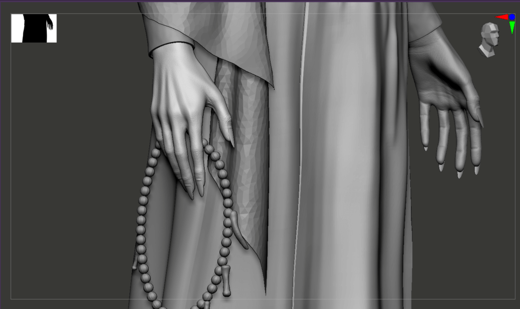 Zbrush衣服雕刻