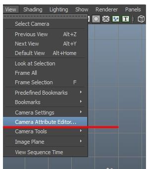 maya摄像机属性编辑器