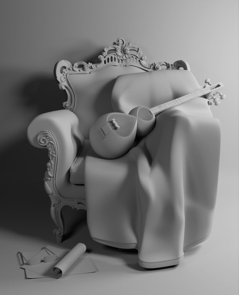 使用 maya & mari 设计 3d 波斯风格道具(p1)