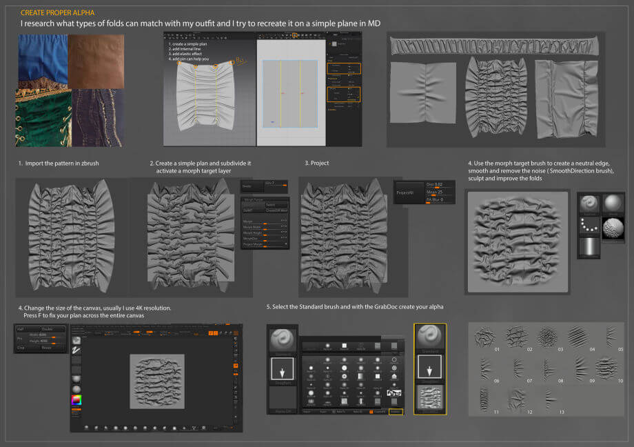 ZBrush褶皱材质